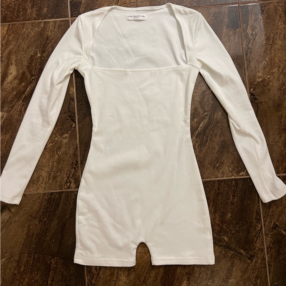 Cuter Than My Dog - Long Sleeve Romper